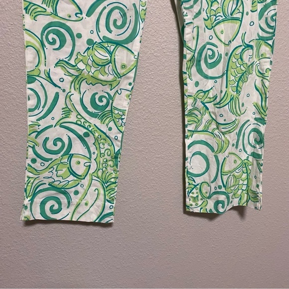 Lilly Pulitzer Vintage Cropped Pants with Fish Pattern - Picture 4 of 11